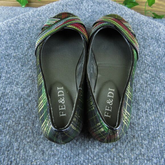 Fe&Di Women Flat Shoes Multicolor‎ Synthetic Slip On Size 35 Medium - Picture 6 of 10